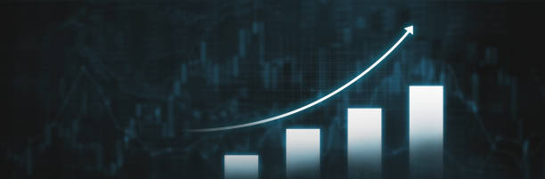 growing graph - concept of strategy and growth in business