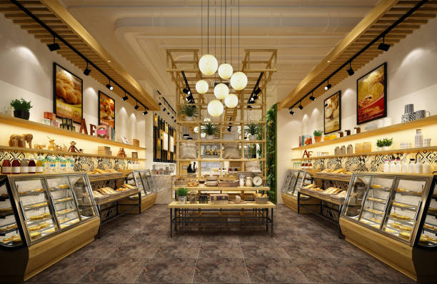 istock 3D render of cafetaria and restaurant 2095375486