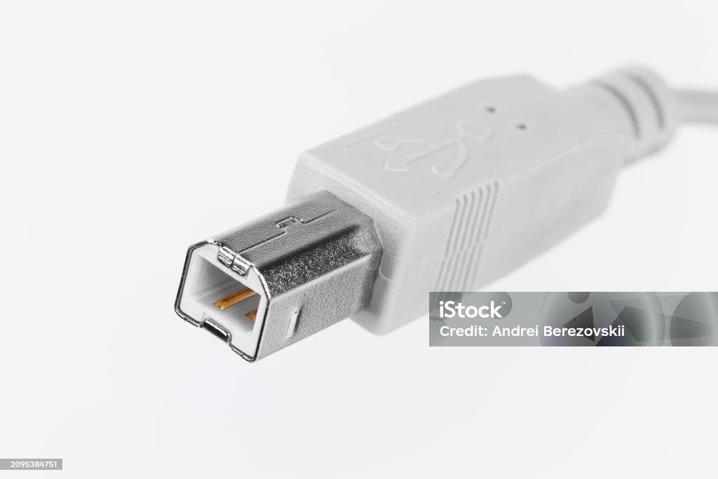 Type B Usb Usb Connector Type B Stock Photo - Download Image Now - Bus, Cable ...