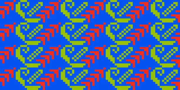 Vector illustration of Ukrainian folk embroidery seamless pattern