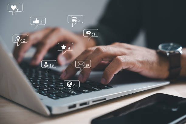 istock Business man laptop using ,Social, media 2095582326