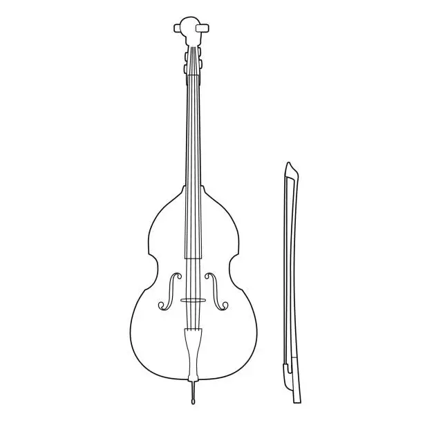 Vector illustration of Cello