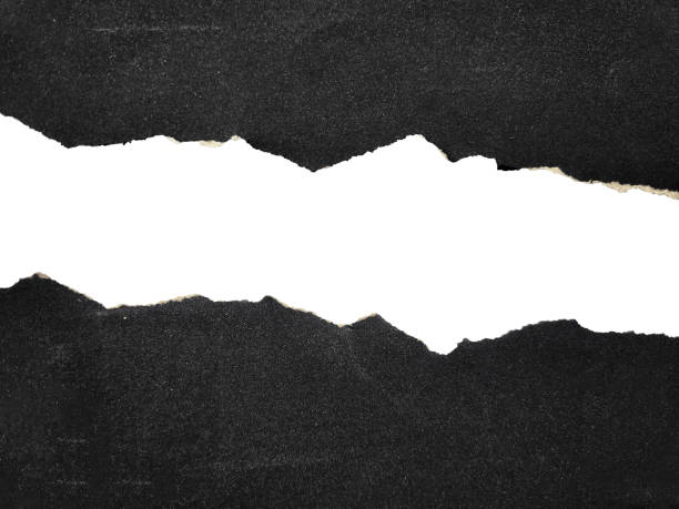 istock ripped black paper isolated, copy space. torn sandpaper texture overlay 2095743645