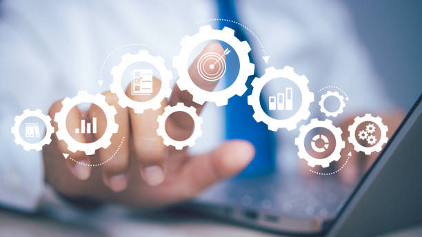 istock Business planning, Operations management internet technology. high-performance business processes and workflows and problem solving, quality control business evaluation tracking. 2095751011