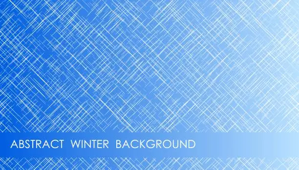 Vector illustration of Horizontal cool gradient abstract background with frozen crystal, cover, site presentation in HD format. UI template layout for web design of internet products. Vector banner