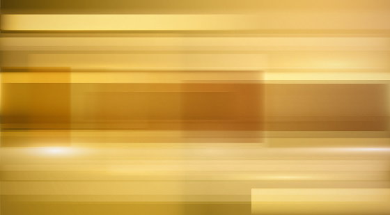 Warm gold Christmas abstract fast moving blurred lines and shapes of light vector background illustration