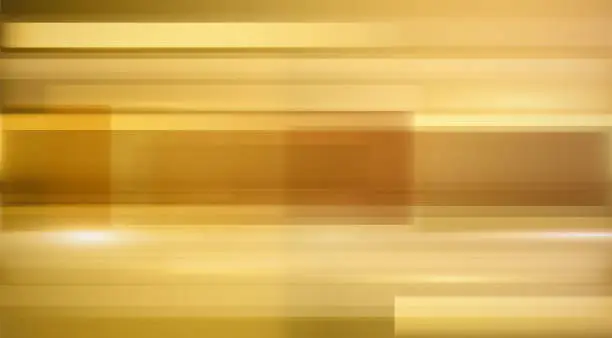 Vector illustration of Golden blurred lines and shapes Christmas background