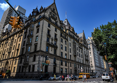 The Dakota is a cooperative apartment building at 1 West 72nd Street on the Upper West Side of Manhattan in New York City, United States.