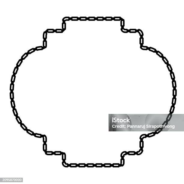 Frame Vector Chaines Chains Link Square Vintage Frame Chain Round Frame Chain Let Design ...