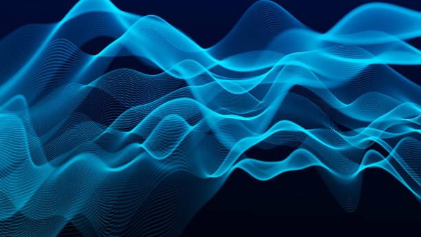 istock Abstract digital wave of particles. Futuristic point wave. Technology background. 3D rendering. 2095905077