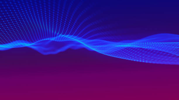 istock Abstract digital wave of particles. Futuristic point wave. Technology background. 3D rendering. 2095907727