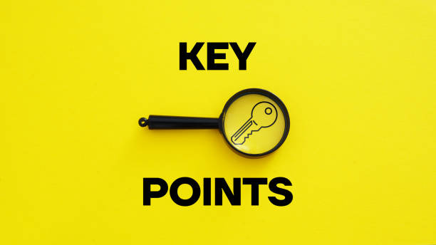 istock Key points are shown using the text and picture of the key 2095952471