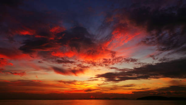 istock Beautiful colourful tropical sea sunset 2096021360