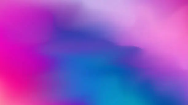 Vector illustration of Abstract blue, green , orange, pink and purple blurred gradient fluid vector background design wallpaper template with dynamic color, waves, and blend. Futuristic modern backdrop design for business, presentation, ads, banner and more