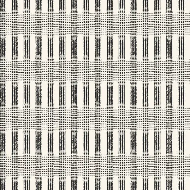 Vector illustration of Monochrome Grain Degrade Stripe Pattern