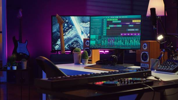 istock Empty space used for producing music and sounds with electronic devices 2096132885