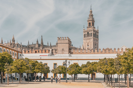 La Giralda is the bell tower of Seville Cathedral