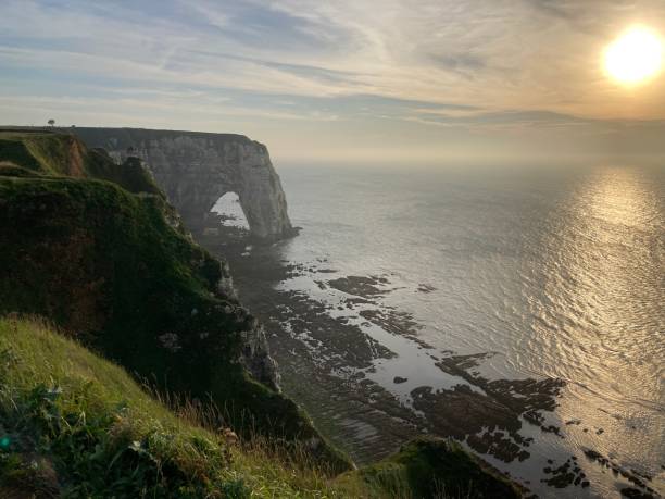 istock View of the cliffs of Etretat at sunset 2096152409