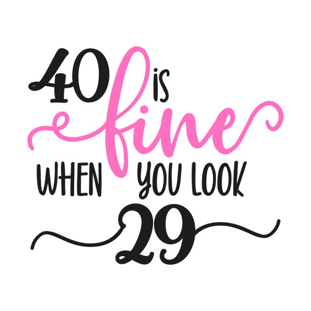 istock 40 is fine when you look 29 - Birthday topper for birthday party 2096159261