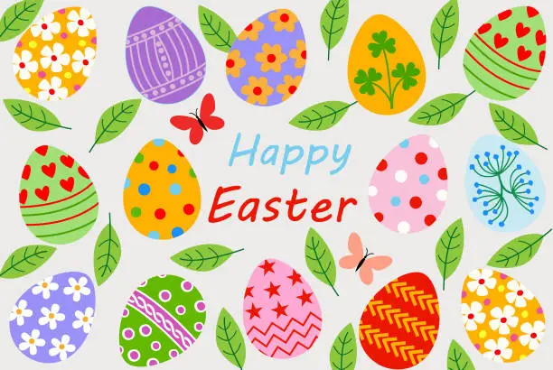 Vector illustration of Easter background .