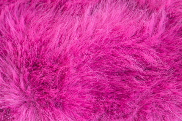 istock Pink fluffy fur texture background, Fleece texture, Synthetic fur fabric 2096174565