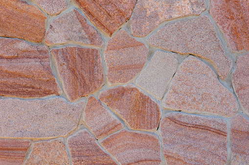 Decorative stone floor texture on the terrace