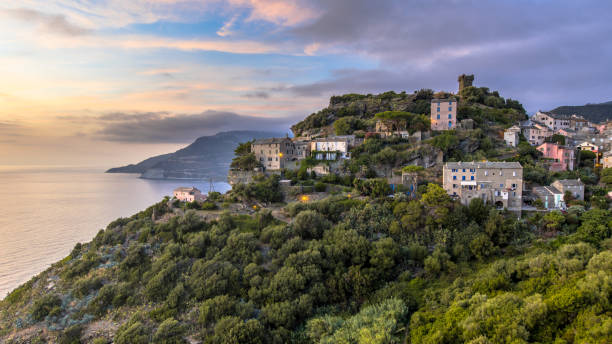istock Mountain Village Corsica 2096224287