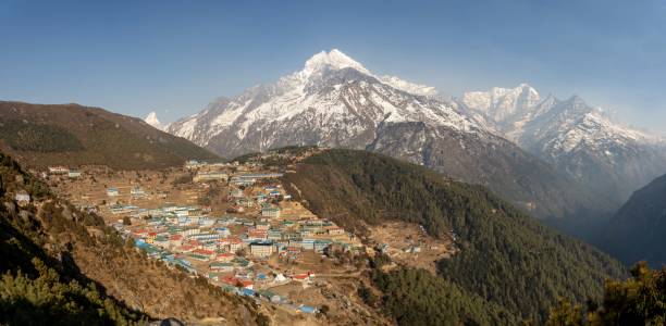 istock High Angle View of Namche Bazaar 2096285484