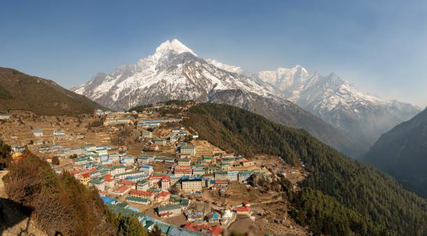 istock High Angle View of Namche Bazaar 2096299066
