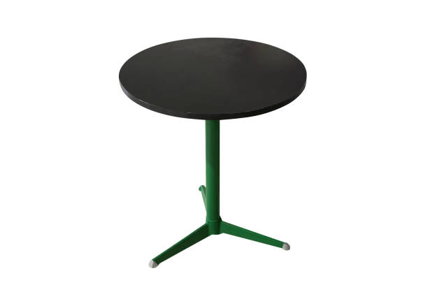 istock round wooden table isolated on white background 2096324965