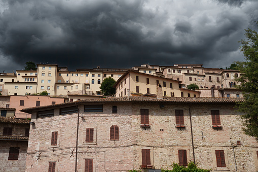 Assisi, historic city in Perugia province, Umbria, Italy