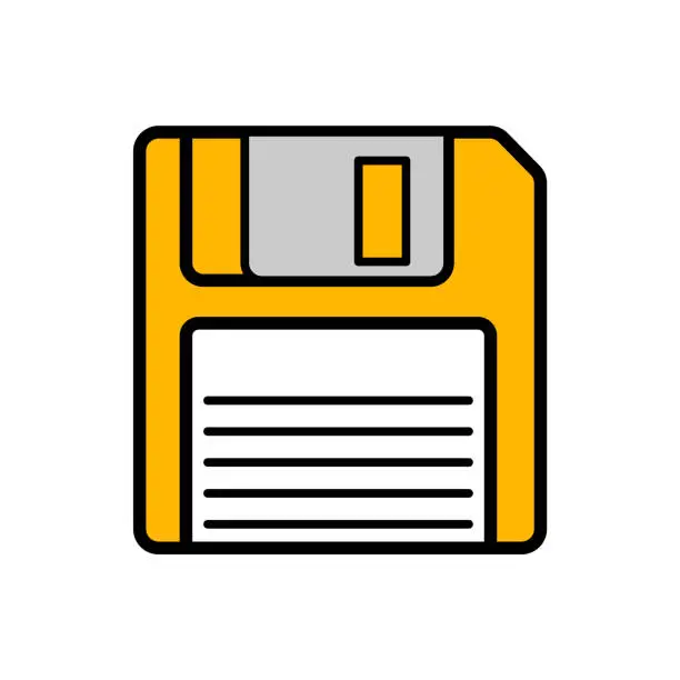 Vector illustration of Floppy Disk.