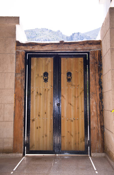 decorative wooden door