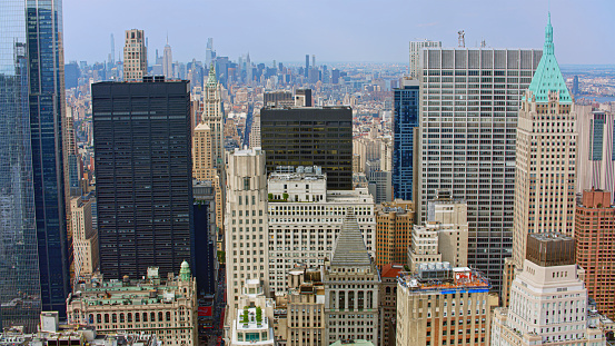 Chicago skyline at sunny summer day, Chicago, Illinois, USA.