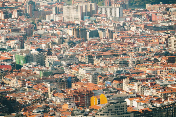 Rooftops of the city of Bilbao in the Basque Country, Spain