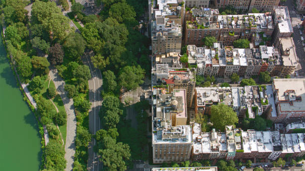Residential buildings in city