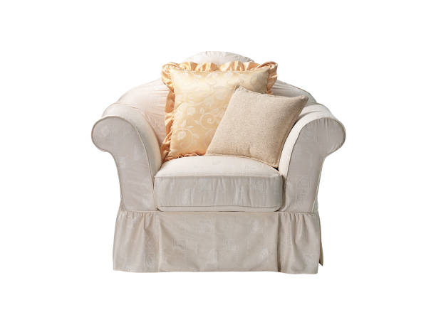 3D sofa icon representing room interior or lounge area in hotels. Suitable for interior, furniture, and hospitality designs