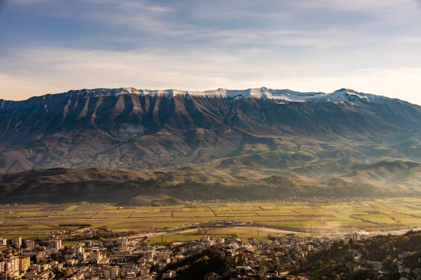Maja e Lalucit mountain peak at Gjirokaster in Albania