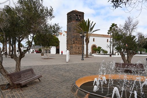 La Oliva, Fuerteventura, Sapnia, February 24, 2024 - Church of Our Lady of La Candelaria in La Oliva, Fuerteventura.