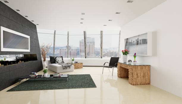 istock modern kitchen in a house with a beautiful view 2096559356