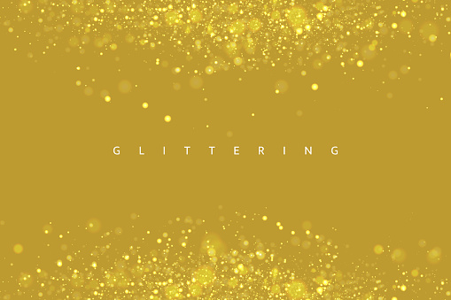 A creative glittery golden Xmas background. vector Illustration