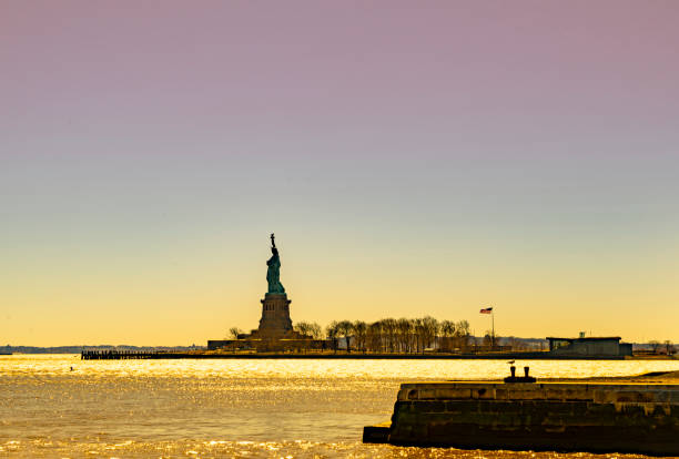 Statue of Liberty on Liberty island.