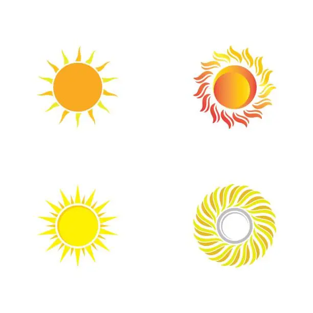 Vector illustration of Sun vector illustration icon logo template design