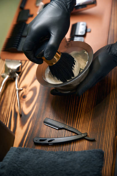 istock Barber preparing equipment for shaving 2096632530