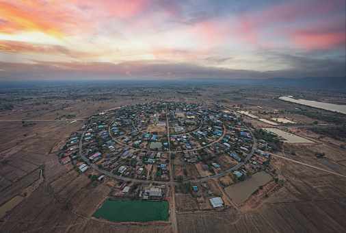 Ban Thap Thai, a village at the beautiful city plan of Sa Kaeo Province and of Thailand,Ta Phraya District Sa Kaeo Province  Thailand.