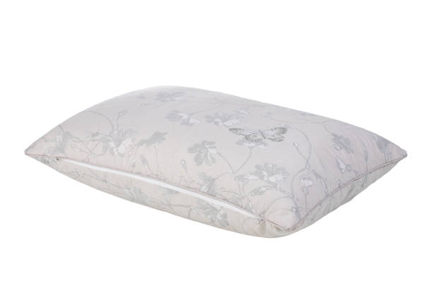 istock sleep pillows with cotton cover, isolate on a white background 2096641696