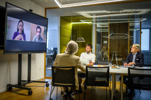 istock Business people on video conference 2096682590