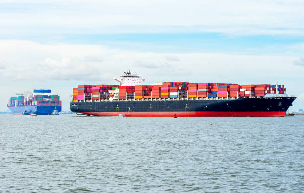 istock Container ships Cargo Logistics and transportation of Container Cargo ship and Cargo shipyard a logistic import export 2096696546