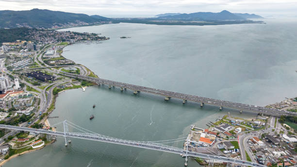 istock City of Florianopolis, Hercilio Luz Bridge. 2096707190