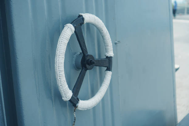 Revolving boat door opener